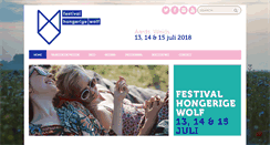Desktop Screenshot of festivalhongerigewolf.nl